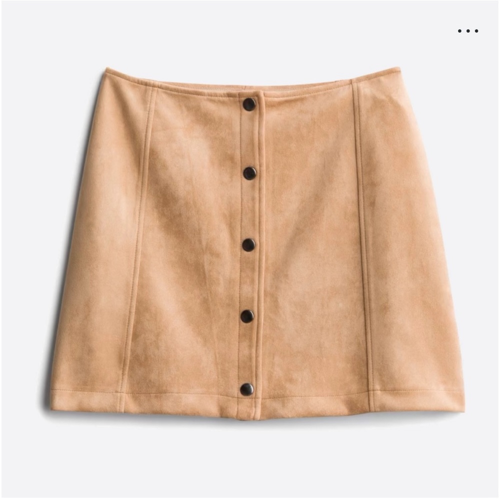 Tan Button Up Skirt